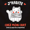 j'habite chez mon chat et je paye les croquettes tablier