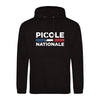 sweat capuche noir picole nationale