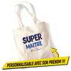 tote bag super maitre personnalisable