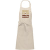tablier mamie en or coeur en chocolat
