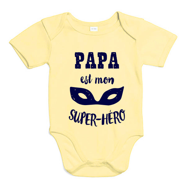 body bébé papa est mon super héro