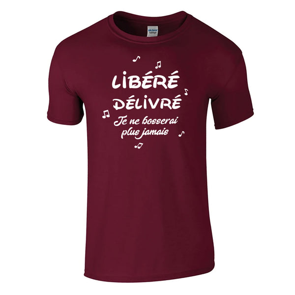 t-shirt libéré délivré