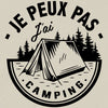 t-shirt je peux pas j'ai camping