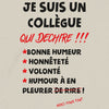 tshirt collegue qui dechire