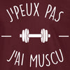 j'peux pas muscu tee shirt