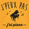 je peux pas piano t-shirt