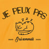 je peux pas sommeil t-shirt