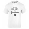 tee shirt je lègue mon corps a la gastronomie