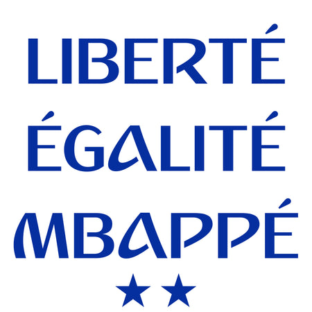 T-shirt MBAPPÉ Liberté égalité