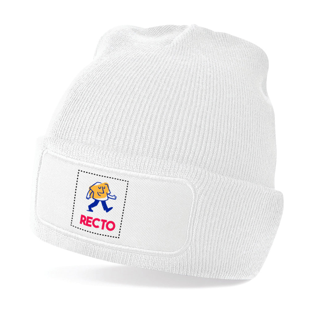 Bonnet blanc à personnaliser avec photos logo ou textes