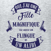 tee shirt fille magnifique papa alibi