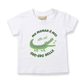 t-shirt enfant maman crocro belle
