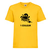 T-shirt enfant impression 1 FACE en 1 COULEUR