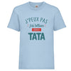 t-shirt enfant  je peux pas j'ai betises avec tata