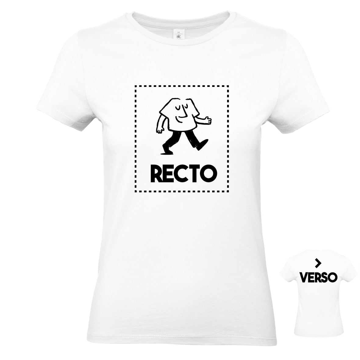 t-shirt femme impression personnalisée recto-verso