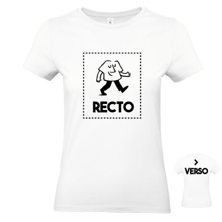 t-shirt femme impression personnalisée recto-verso