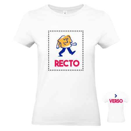 tee-shirt femme à personnaliser blanc