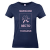 t-shirt femme marine à personnaliser