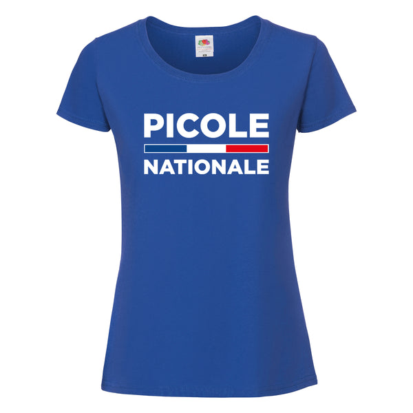 T-shirt femme bleu picole nationale
