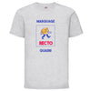 t-shirt enfant gris chiné à customiser en quadri 