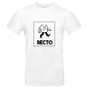 T-shirt homme ou mixte impression 1 FACE en 1 COULEUR