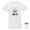 t-shirt blanc à imprimer recto et verso