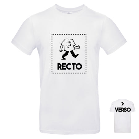 t-shirt blanc à imprimer recto et verso