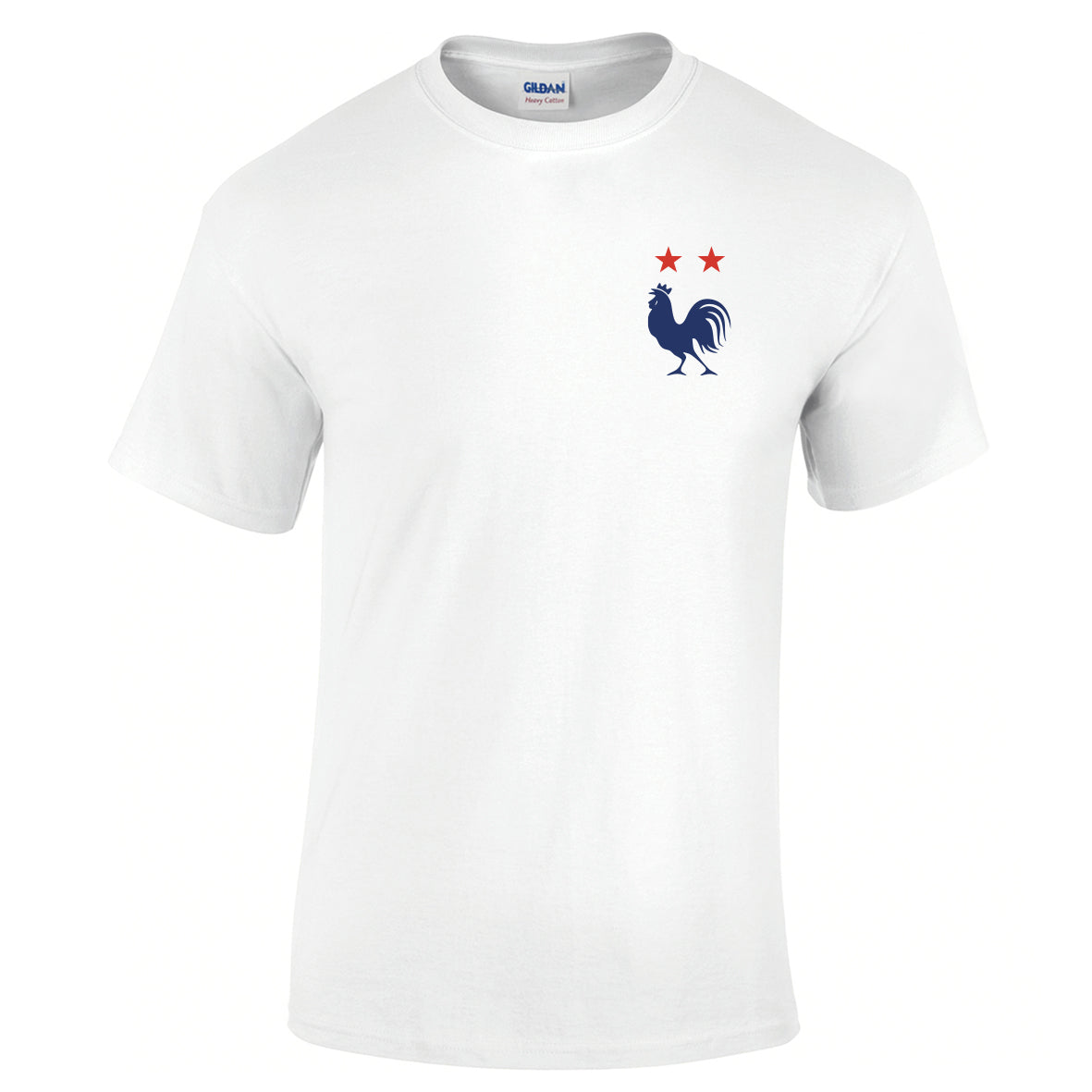 t-shirt france 2 étoiles foot