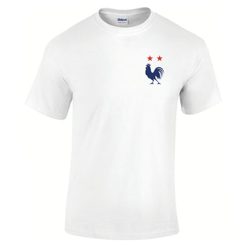 t-shirt france 2 étoiles foot