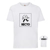 t-shirt enfant blanc personnalisation en 1 couleur recto-verso