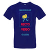 tee shirt bleu indigo à personnaliser avec mes photos