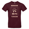 t-shirt bordeaux personnalisé