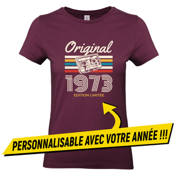 t-shirt femme date anniversaire