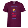 t-hirt enfant bordeaux à personnaliser 2 faces quadri