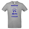 t-shirt gris chiné personnalisé