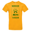 t-shirt jaune personnalisé