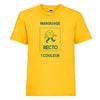 t-shirt enfant jaune à personnaliser en 1 couleur
