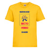 t-hirt enfant jaune à personnaliser 2 faces quadri