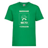 t-shirt enfant vert gazon à personnaliser en 1 couleur