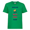 t-hirt enfant vert à personnaliser 2 faces quadri