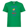 t-shirt enfant vert à customiser en quadri 