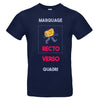 tee shirt bleu marine à personnaliser avec mes photos