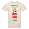 tee shirt coton naturel à personnaliser avec mes photos