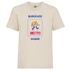 t-shirt enfant naturel à customiser en quadri 