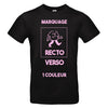 t-shirt noir à imprimer recto et verso