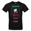 tee shirt noir à personnaliser avec mes photos