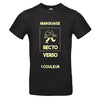 t-shirt enfant noir personnalisation en 1 couleur recto-verso