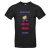 t-hirt enfant noir à personnaliser 2 faces quadri