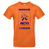 t-shirt orange personnalisé