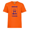 t-shirt enfant orange à personnaliser en 1 couleur